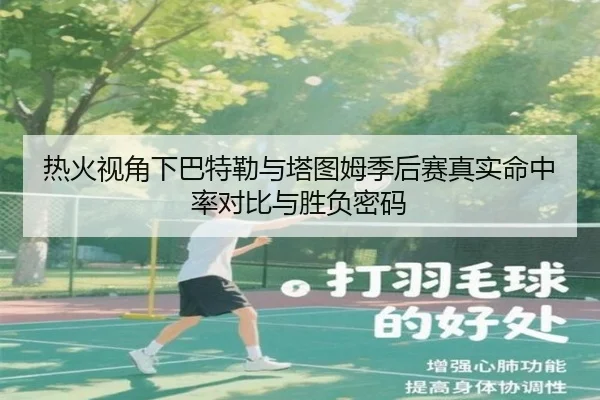 热火视角下巴特勒与塔图姆季后赛真实命中率对比与胜负密码